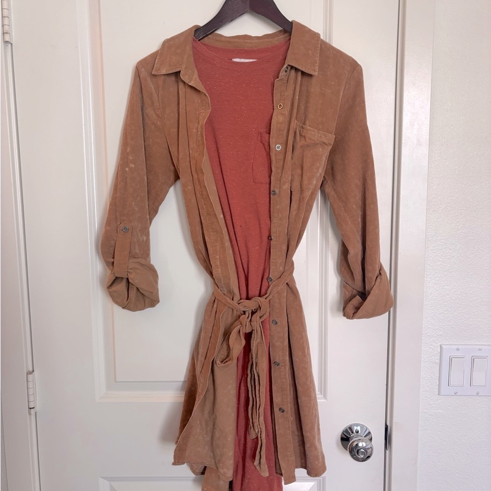 Outfit Bundle:Mod Ref Orange Long TShirt Dress + Shirtdress